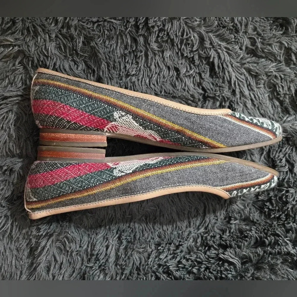 Fortress of Inca | Woven Aztec Ballet Flats Sz 10 - Picture 12 of 13